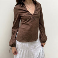 Stylish Minimalist Casual Womens Long Sleeve Top