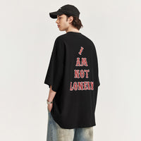 Men's Twill Cotton Crack Printed T-shirt
