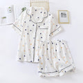 Women's Fashion Simple Short-sleeved Shorts Home Wear Set