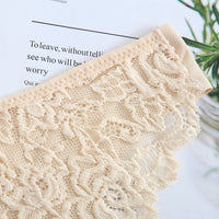 Lace Ice Silk Panties Pure Cotton Crotch Fun Low Waist