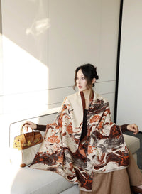 Autumn And Winter High Sense Office Shawl Dual-use Korean Style