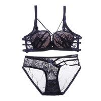 European And American Lace Back Bra Suit