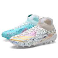 Fashion Personality New Men's High Top Soccer Football Shoes