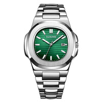 Mens Stylish Luminous Water-Resistant Watch With A Steel Band