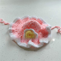 Pet Hood Cat Dog Knitted Hat Prop Headdress