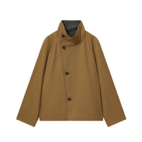 Casual Women's Short Double-sided Trench Coat