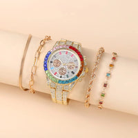 Women's Steel Full Diamond Single Calendar Wrist Watch