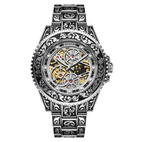 New Stylish Luminous Mens Fully Automatic Mechanical Watch A Trendy Vintage Timepiece