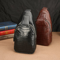 Outdoor Trave Men's Leather Single Shoulder Bag