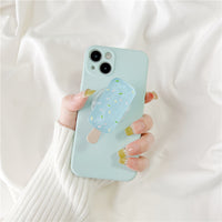 Creative Liquid Silicone Mint Green Popsicle Phone Case