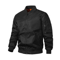 Men's Spring And Autumn Thin Coat Stand Collar Flight Jacket