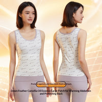 Round-neck Sleeveless Thickened Antibacterial Seamless Thermal Vest