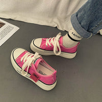 Black Flat Bottomed Casual Board Shoes