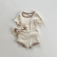 Baby Summer Short Sleeve Shorts Suit