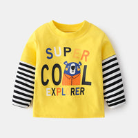 Cotton Round Neck Non-hooded Children's Clothing Cute Fashion Casual Children's Clothing