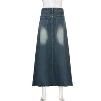 Versatile Retro Mid-length A- Line Skirt
