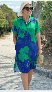 Women's Creative Loose Print Holiday Beach Shirt