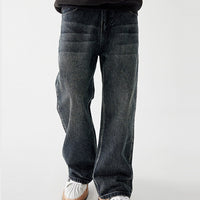 Skinny Long Pants Men's American Mid-waist