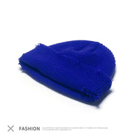 Men's All-match Knitted Wool Hat Without Eaves To Keep Warm