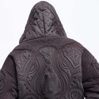 Sun Totem Fully Embroidered Pre-Washed Distressed Sweatshirt