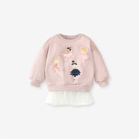Children's Long Sleeve Cute Girl Blouse And Pants