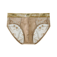 Men's Ice Silk Jacquard Briefs