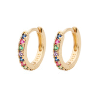 Diamond Mini Round Small Ear Ring Earrings