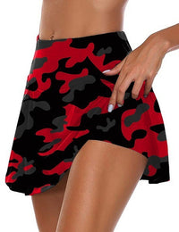 Solid Color False Two-piece Leggings Shorts