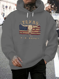 Men's Autumn And Winter Casual Loose Hooded Sweatshirt With
