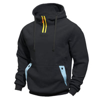 Men's Sweater Hoodie Zipper Multi-pocket Pullover