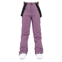 Men's Windproof Waterproof Detachable Elastic Waist Thick Thermal Cotton Pants
