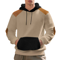Men's Leisure Pullover Jacquard Multicolor Hoodie Hooded Large Pocket