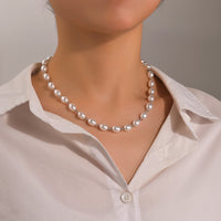 Simple Graceful Pearl Single Layer Ladies Clavicle Chain