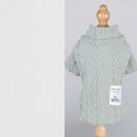 Acrylic High Elastic Pet Knitted Solid Color Sweater