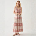 Womens Lace Dress With V Neck And Sleeveless Design