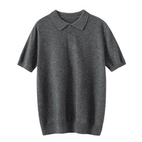 Polo Collar Cashmere Middle-aged Business Leisure Bottoming Shirt Pullover Sweater
