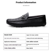 Business Casual First Layer Cowhide Leather Shoes Soft Leather Bottom