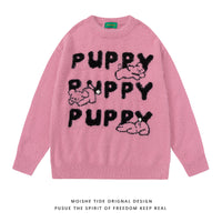 Cartoon Rabbit Soft Glutinous Mink Sweater Men And Women Loose Fashion
