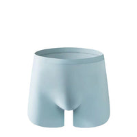 Men's Summer Panties Ice Silk Seamless One-piece 3D Arrow Boxer Inner Shorts