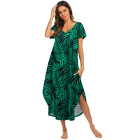 V-neck Split Irregular Hem Homewear Pajamas For Women