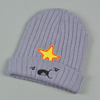 Cartoon Knitted Hat Autumn And Winter Double-layer Woolen Hat