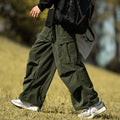 Autumn And Winter Straight Casual Wide-leg Corduroy Overalls Men
