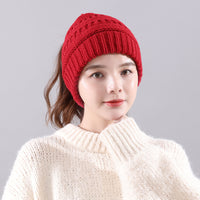 Winter New Warm Empty Top Knitted Woolen Hat
