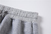 Letter Printed Men's Casual Sweater Suit