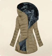 Slim-fit Cotton-padded Jacket Coat Hooded