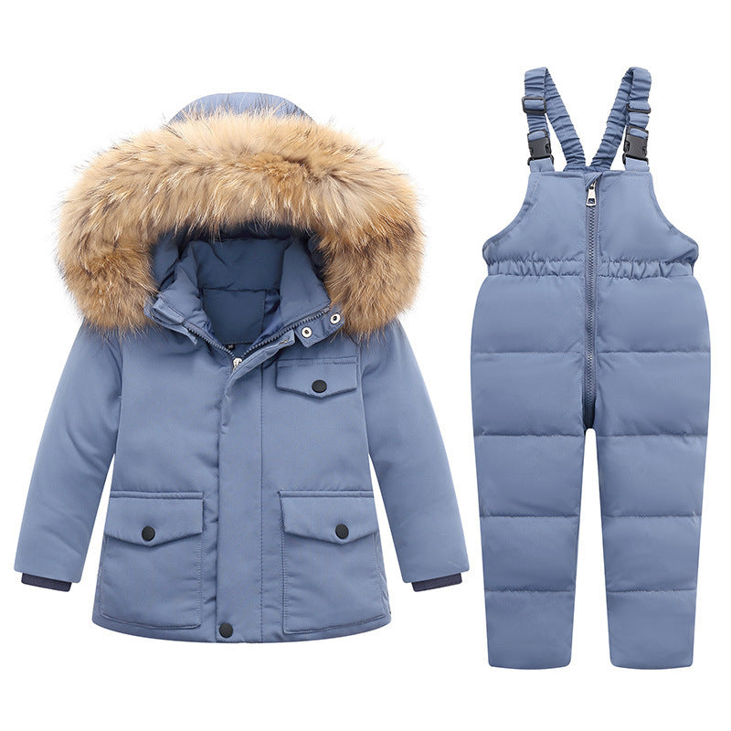 Winter Children's Down Padded Jacket Suit