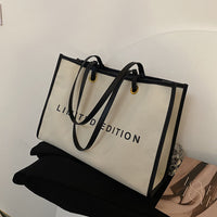 New Womens Stylish Canvas Tote Bag With Large Capacity