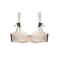 Sexy Lace Bra Ultra-thin Transparent Bow