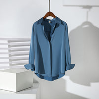 Satin Women's Long-sleeved Professional Anti-wrinkle Shirt