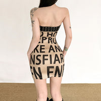 Sexy Slimming Figure-Hugging Printed Tube Dress